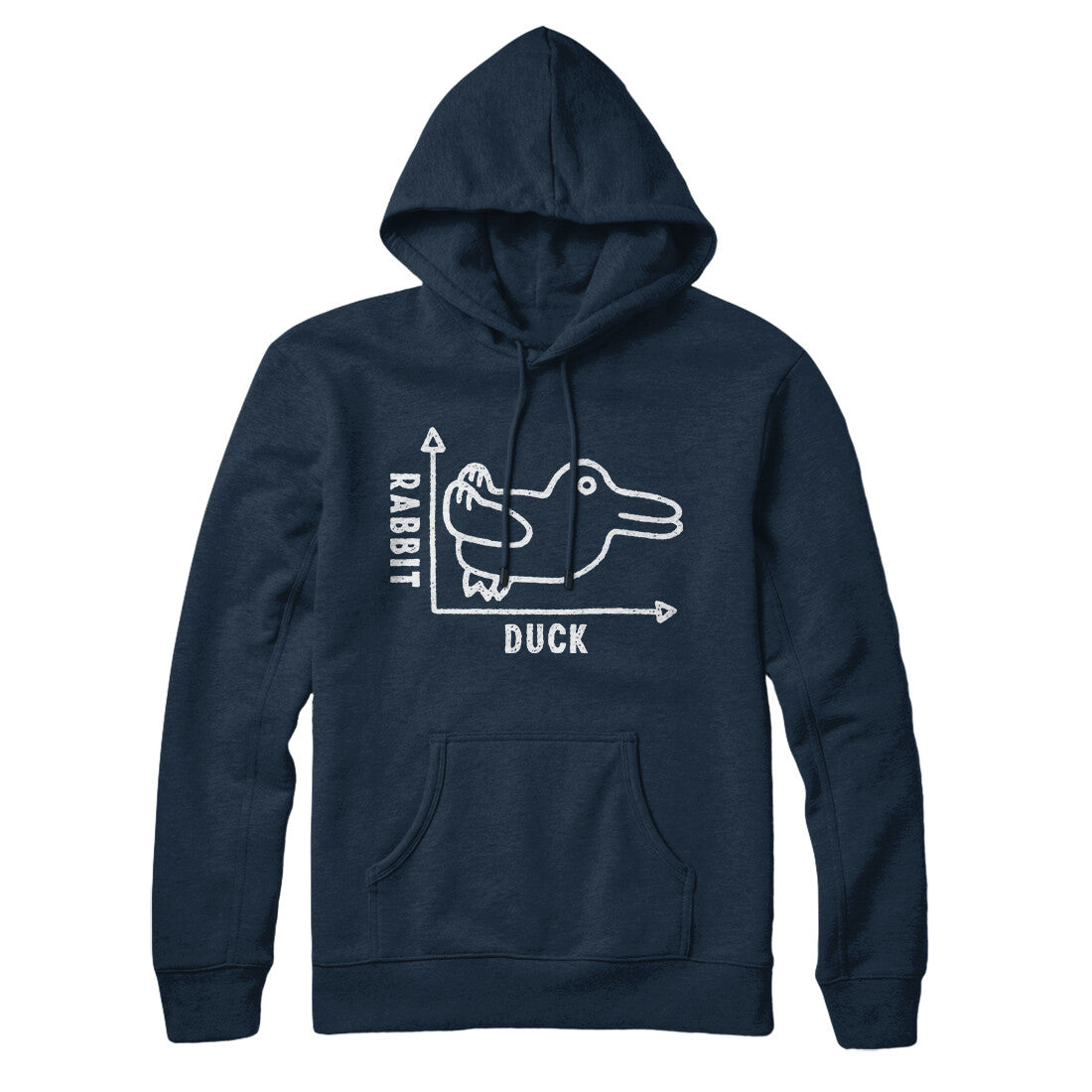 Rabbit Duck Graph Hoodie